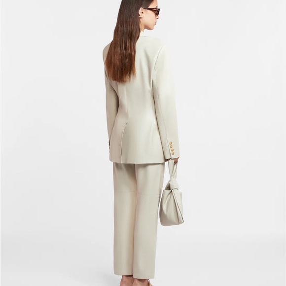 Nanushka blazer Vegan leather Beige NEW with tag - Picture 8 of 9